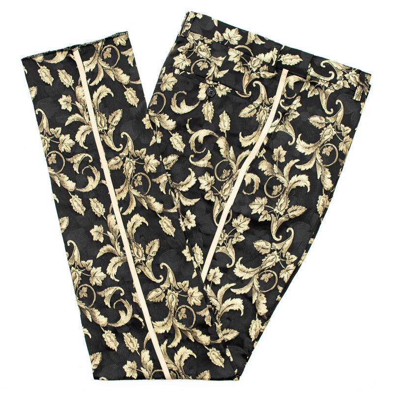 Gold Baroque Embroidered 2-Piece Slim-Fit Tuxedo