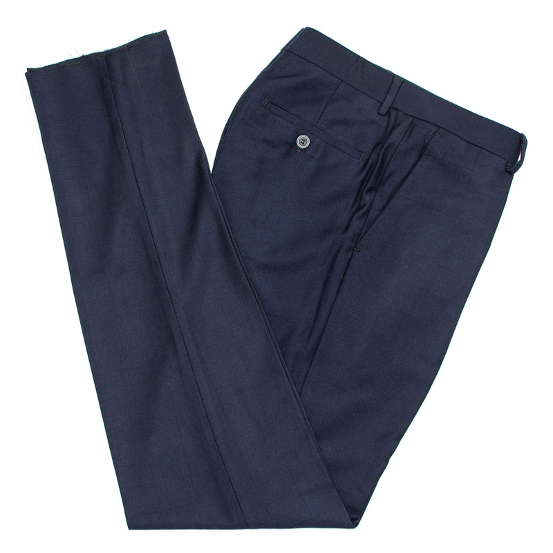 Navy on Navy Windowpane 2-Piece Tailored-Fit Suit