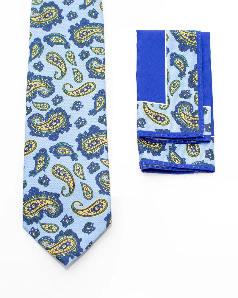 Sky Blue Paisley Necktie