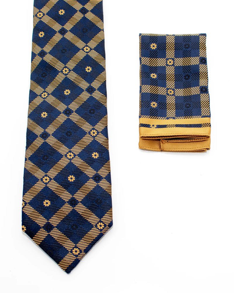 Plaid Argyle Designed Necktie