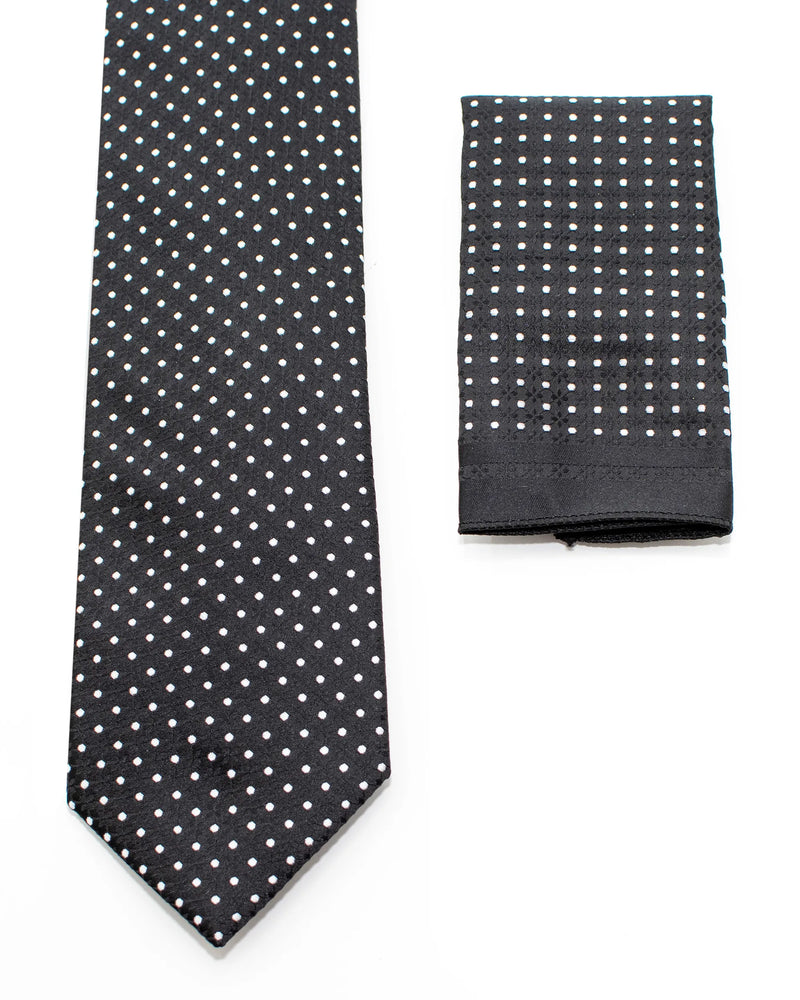 Diagonal Polka Dot Necktie