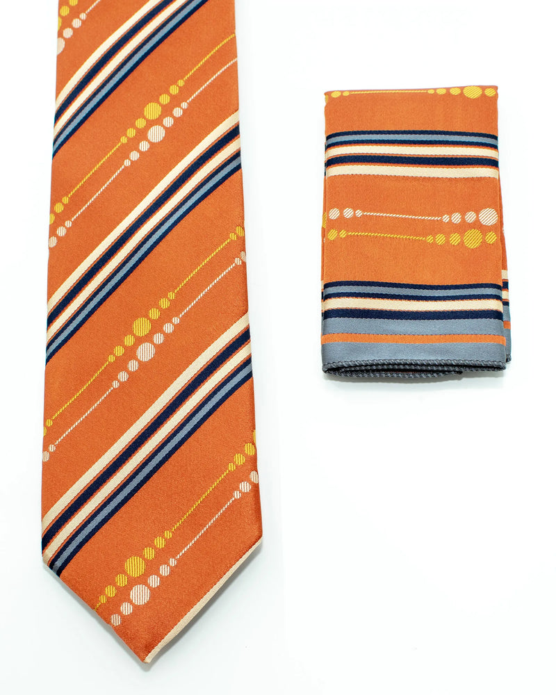 Circles and Stripes Necktie