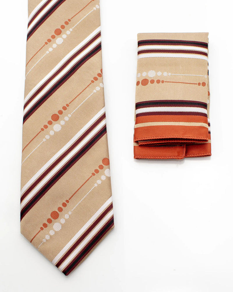 Circles and Stripes Necktie