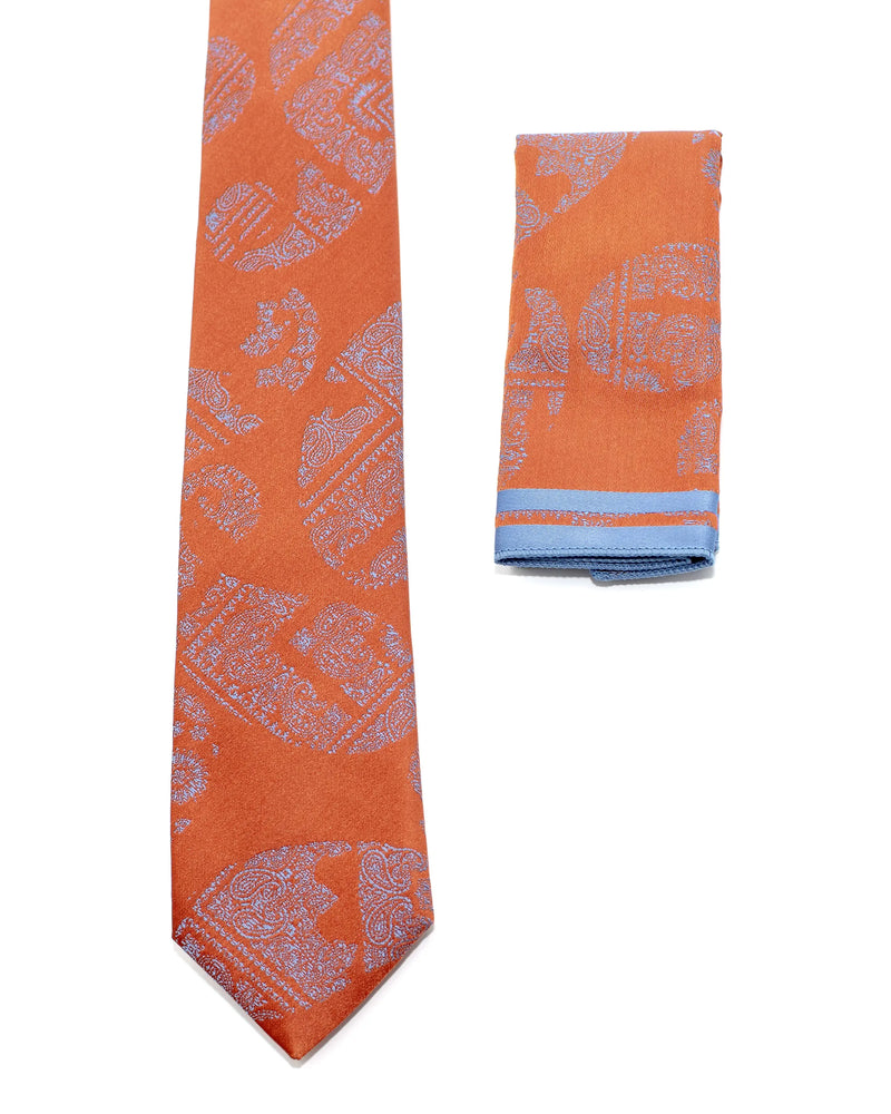 Distressed Paisley Necktie