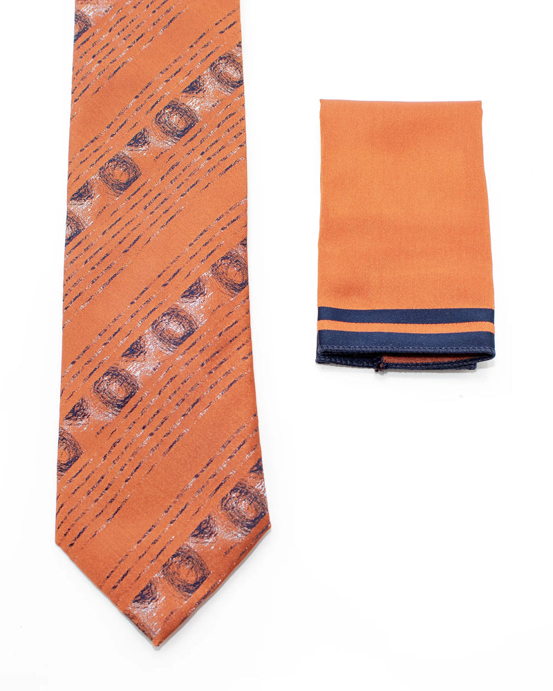 Distressed Multitrack Striped Necktie