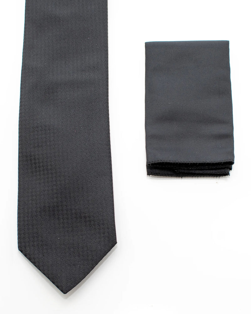 Black Nailhead Necktie
