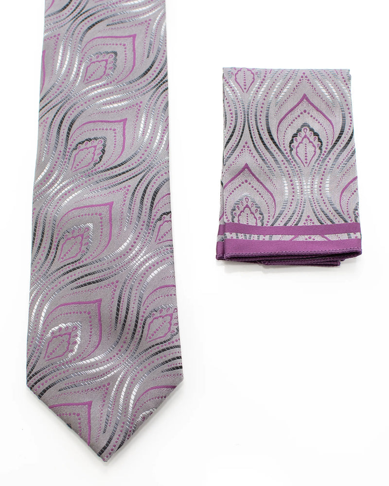 Serpentine Striped Necktie