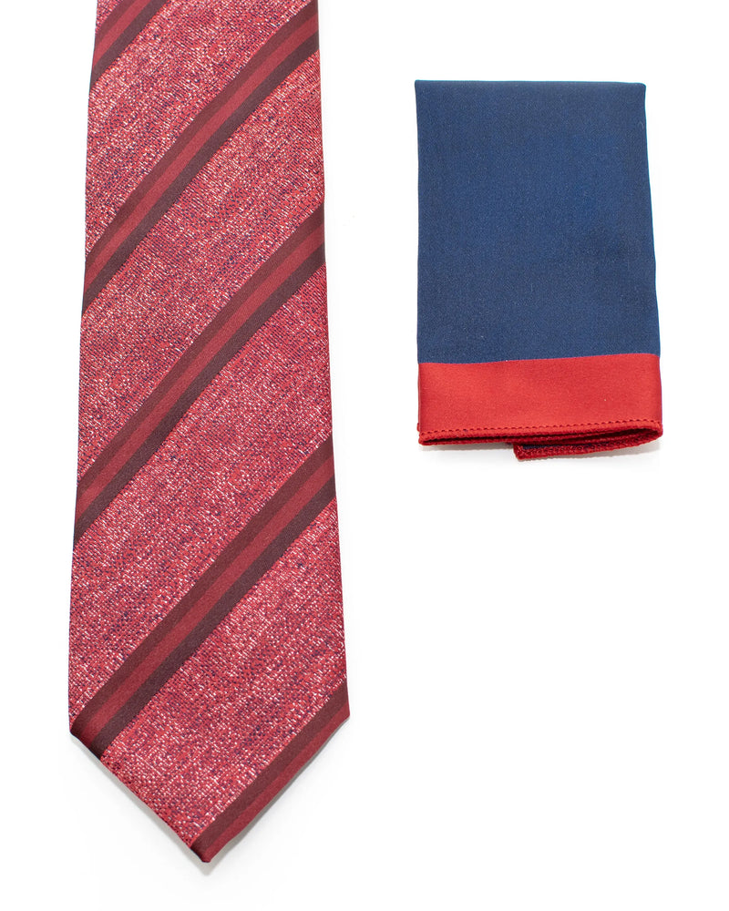 Distressed Double-Striped Necktie