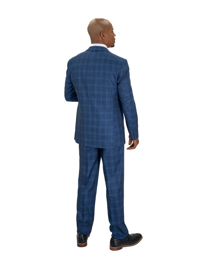 Tartan Plaid 3-Piece Tailored-Fit Suit