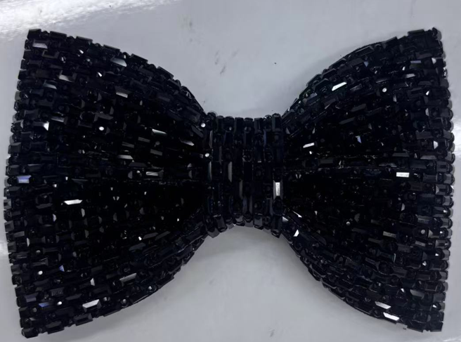 Baguette Rhinestone Bow Ties
