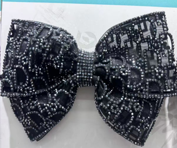 Luxe Rhinestone Lattice Bow Ties