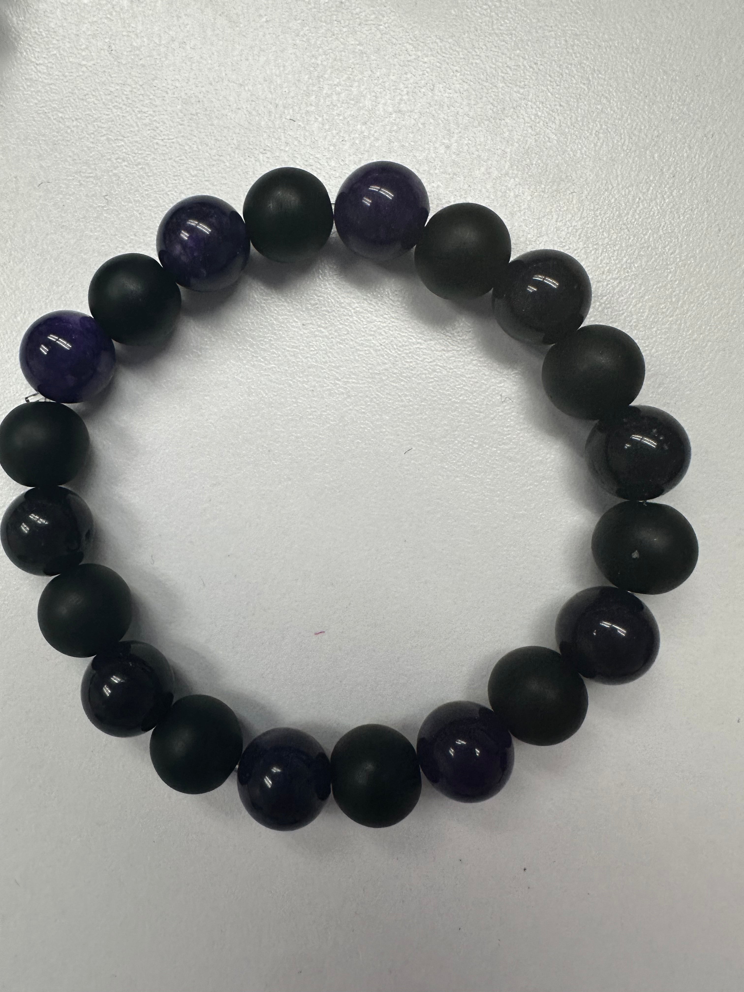 Unisex Large Bead Hands Made Bracelet
