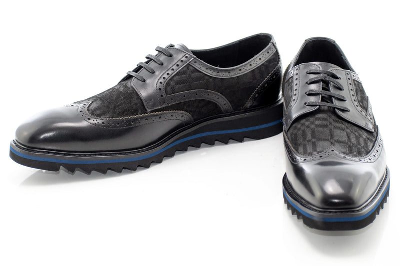 Brogued Leather Derby Dress Sneaker