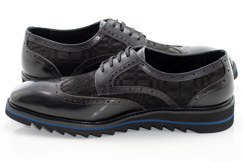 Brogued Leather Derby Dress Sneaker