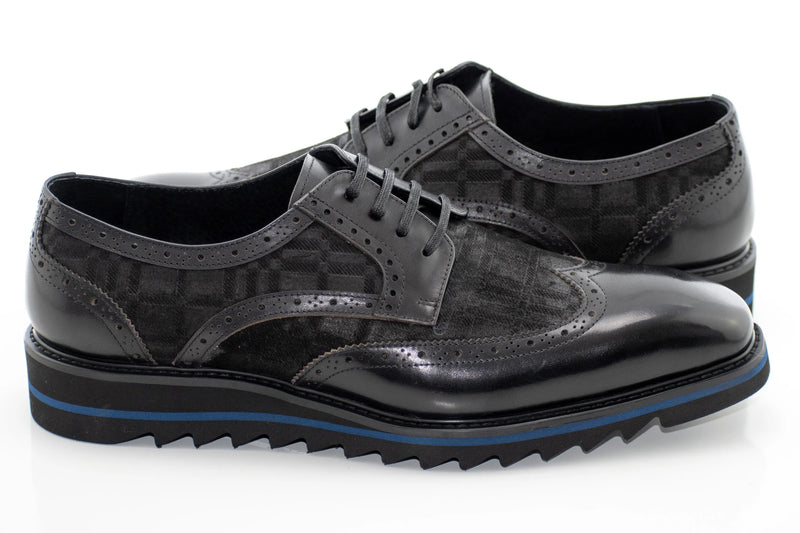 Brogued Leather Derby Dress Sneaker