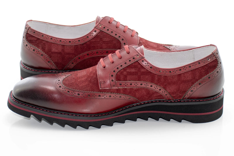 Brogued Leather Derby Dress Sneaker