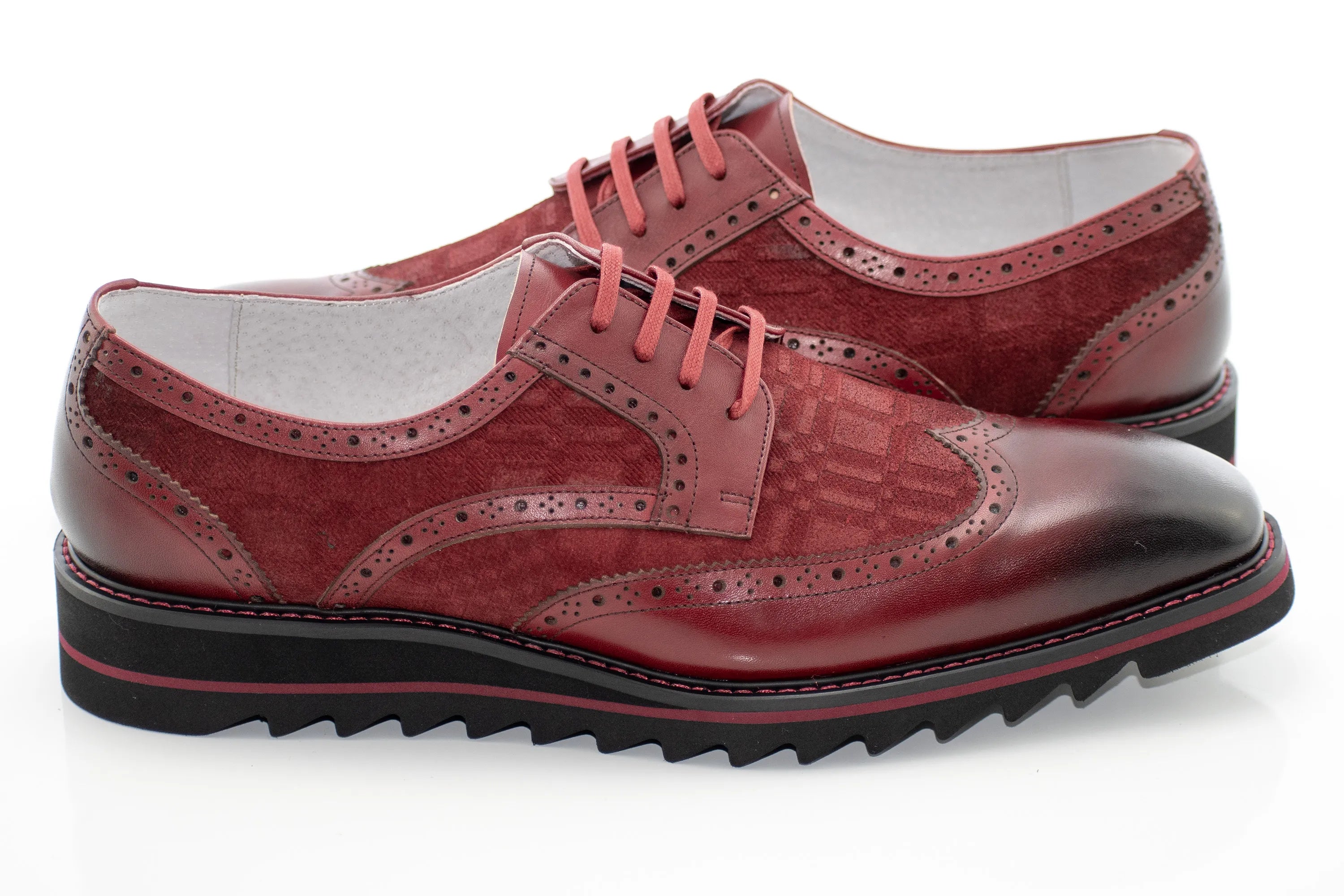 Brogued Leather Derby Dress Sneaker