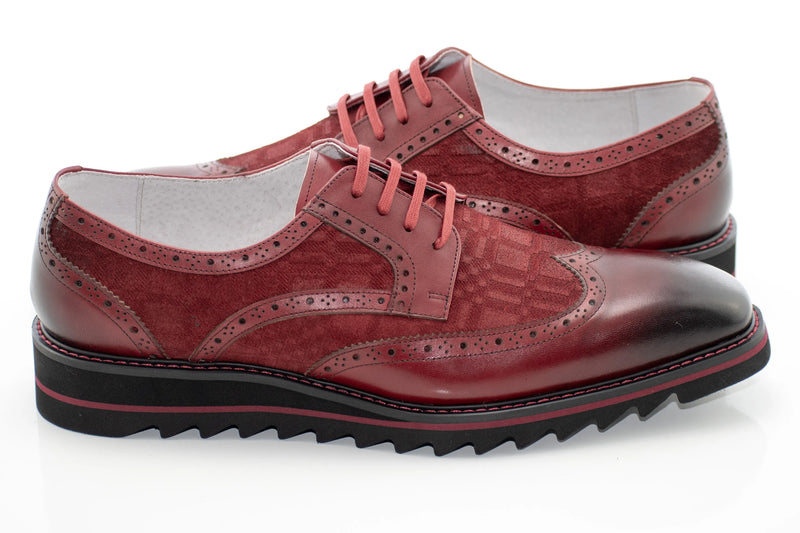 Brogued Leather Derby Dress Sneaker