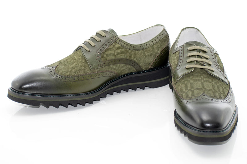 Brogued Leather Derby Dress Sneaker