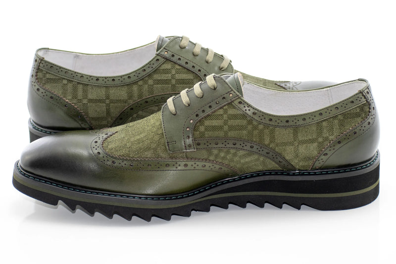 Brogued Leather Derby Dress Sneaker