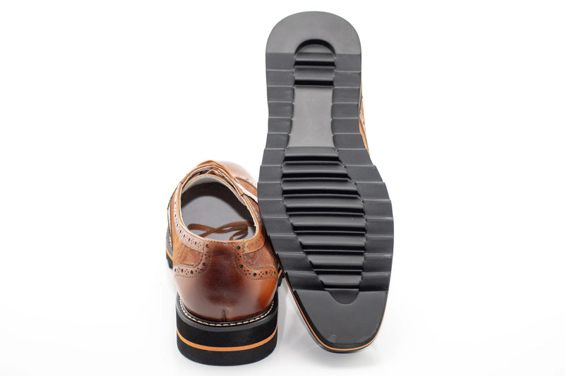 Brogued Leather Derby Dress Sneaker