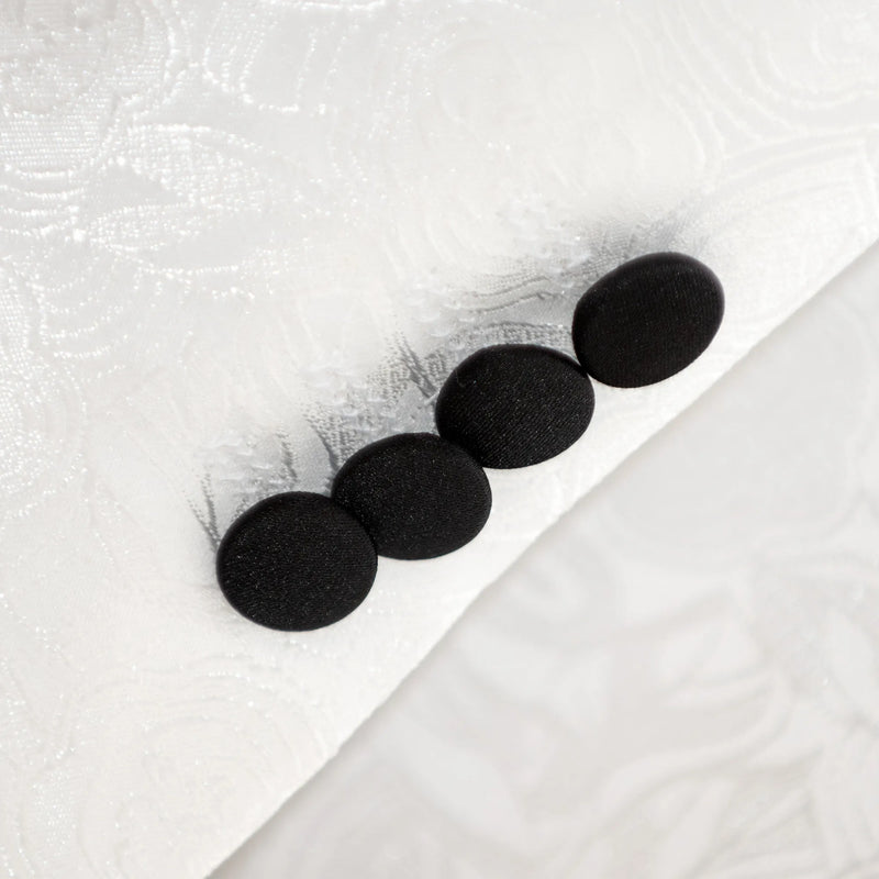 Felix | White Floral 3-Piece Tailored-Fit Tuxedo