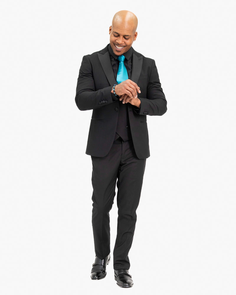 Black 3-Piece Slim-Fit Tuxedo