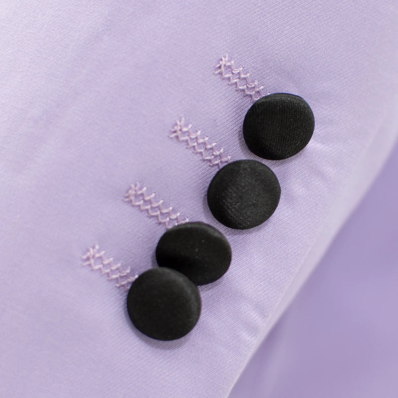 Lavender and Black 3-Piece Slim-Fit Tuxedo