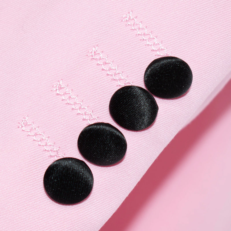 Pink 3-Piece Slim-Fit Tuxedo