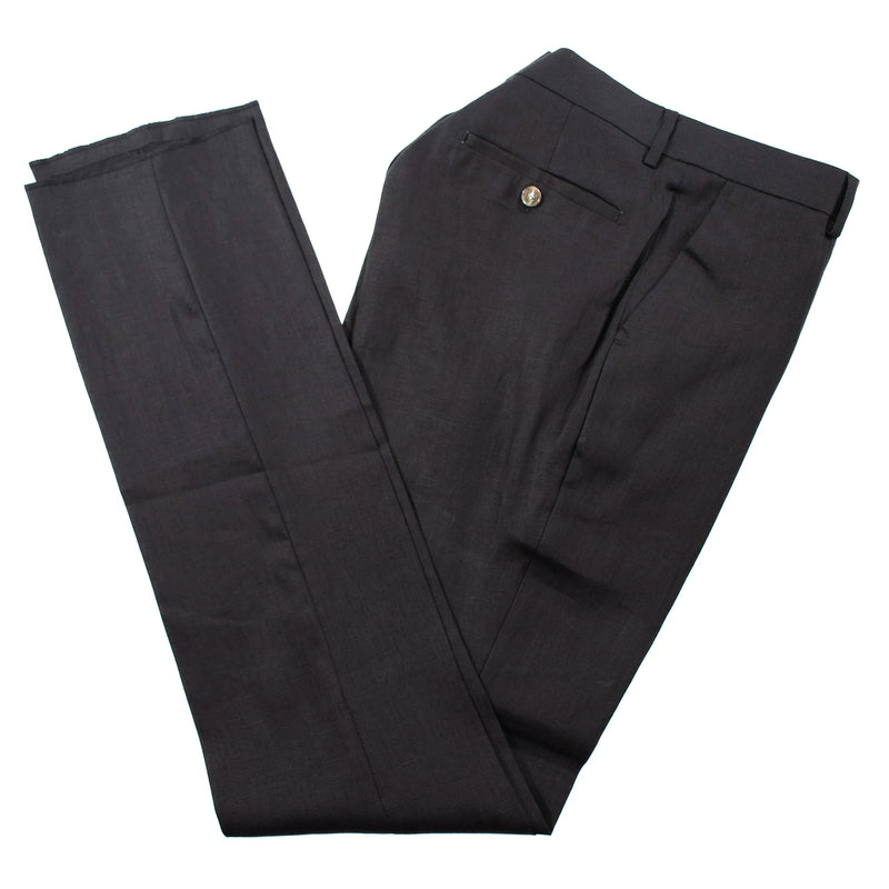 Black 2-Piece Slim-Fit Linen Suit