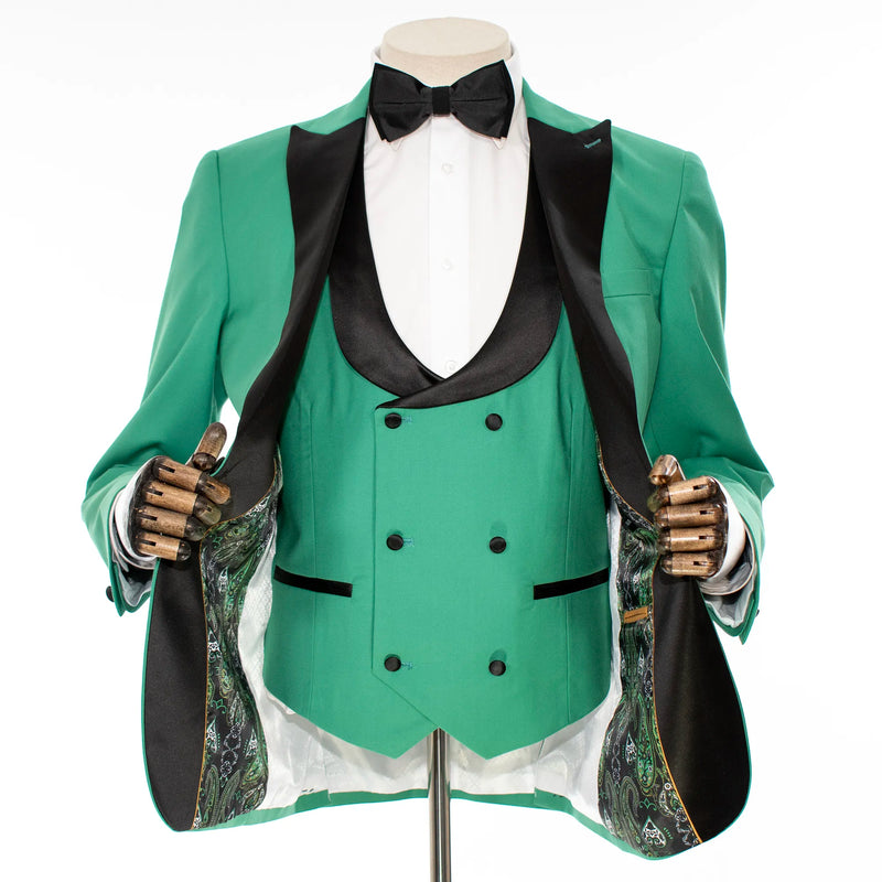 Apple Green 3-Piece Slim-Fit Tuxedo