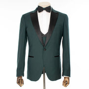 Hunter Green 3-Piece Slim-Fit Tuxedo