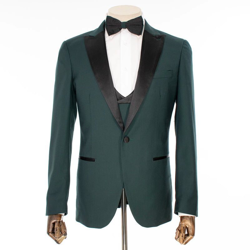 Hunter Green 3-Piece Slim-Fit Tuxedo