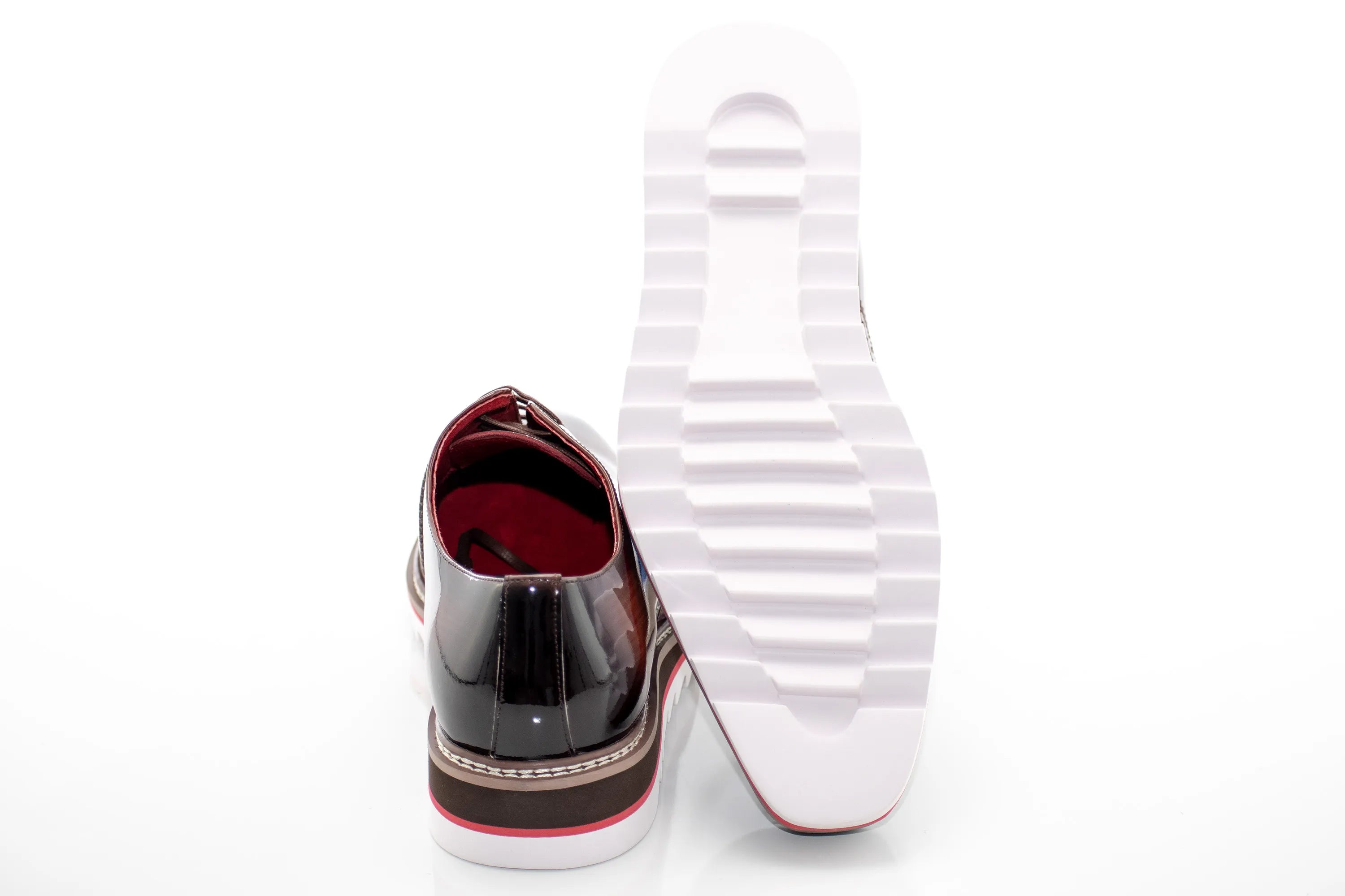Brown Leather Oxford Dress Sneaker