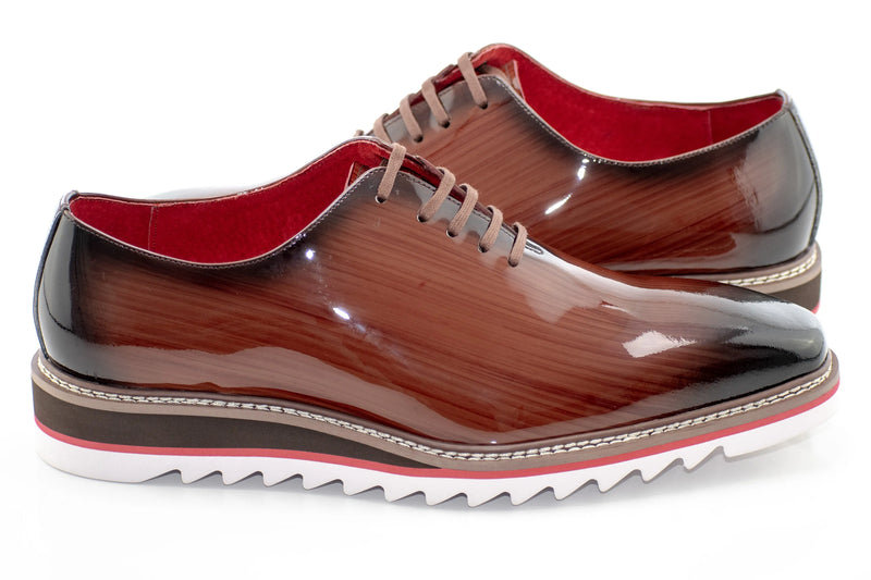 Brown Leather Oxford Dress Sneaker