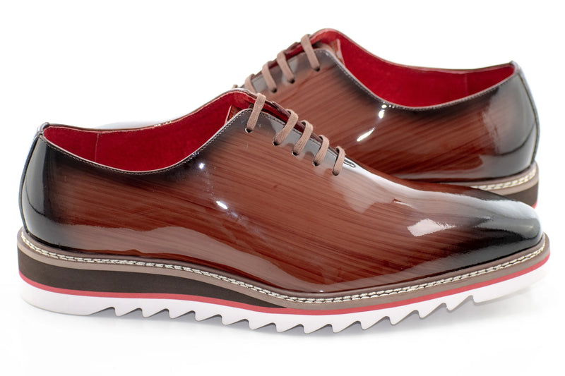 Brown Leather Oxford Dress Sneaker