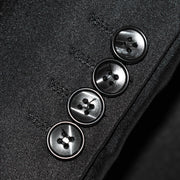 Black 2-Piece Slim-Fit Suit with Notch Lapels