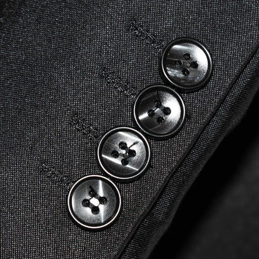 Black 2-Piece Slim-Fit Suit with Notch Lapels