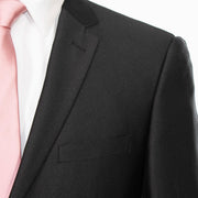 Black 2-Piece Slim-Fit Suit with Notch Lapels