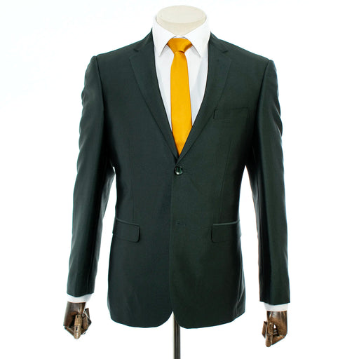 Men's Hunter Green Sharkskin 2-Piece Slim-Fit Suit