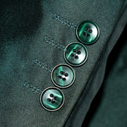 Men's Hunter Green Sharkskin 2-Piece Slim-Fit Suit