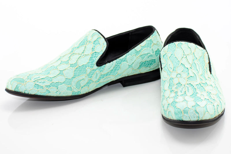 Winter Green Floral Venetian Loafer