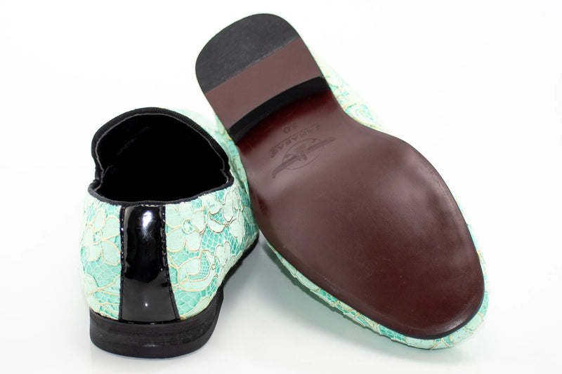 Winter Green Floral Venetian Loafer
