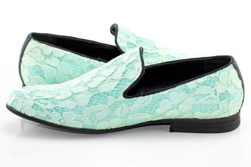 Winter Green Floral Venetian Loafer