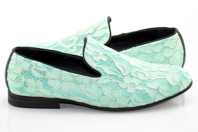 Winter Green Floral Venetian Loafer