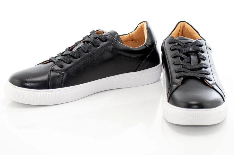 Black Minimalist Sneaker Lace-Ups