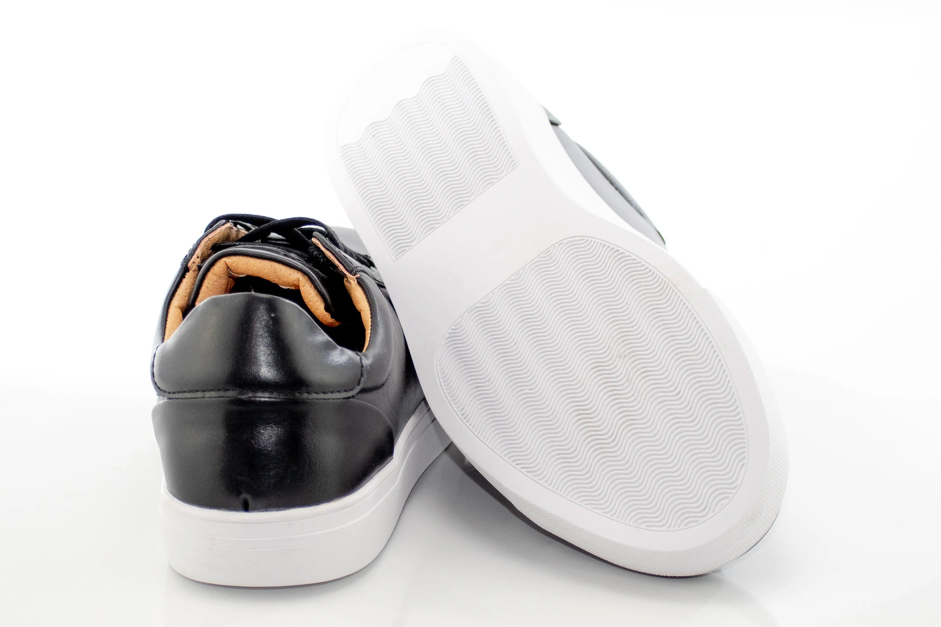 Black Minimalist Sneaker Lace-Ups