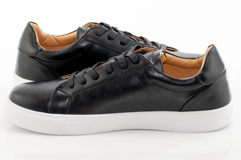Black Minimalist Sneaker Lace-Ups