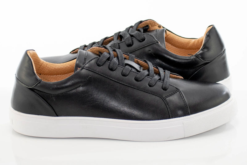 Black Minimalist Sneaker Lace-Ups