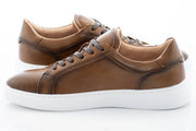 Cognac Brown Low-Top Sneaker